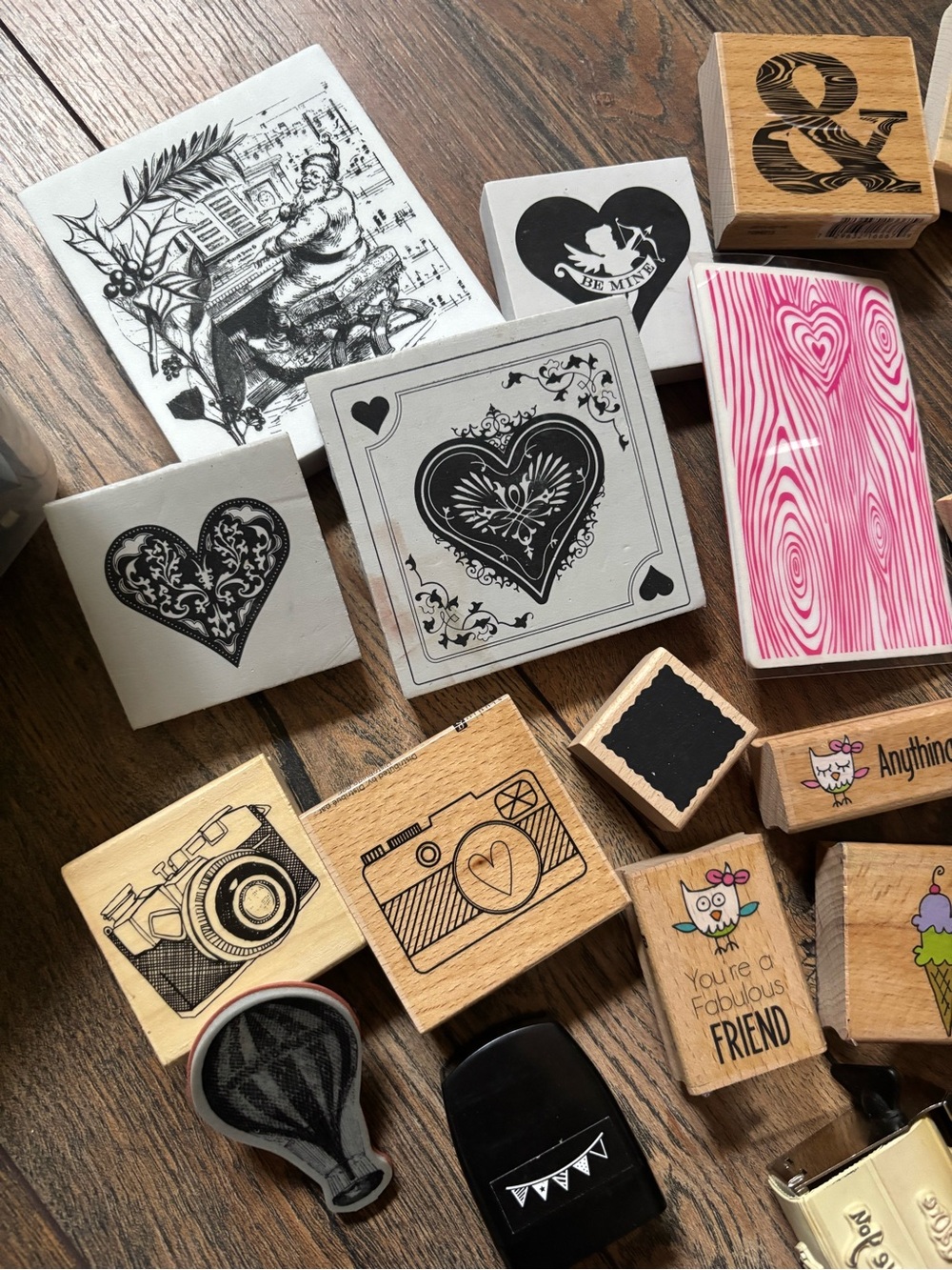 Lot of 30+ Wooden, Rubber and Foam Stamps - Picture 4 of 8